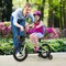 Green Metal Kids Bike with Dual Brakes, Training Wheels and Basket Perfect for Children's